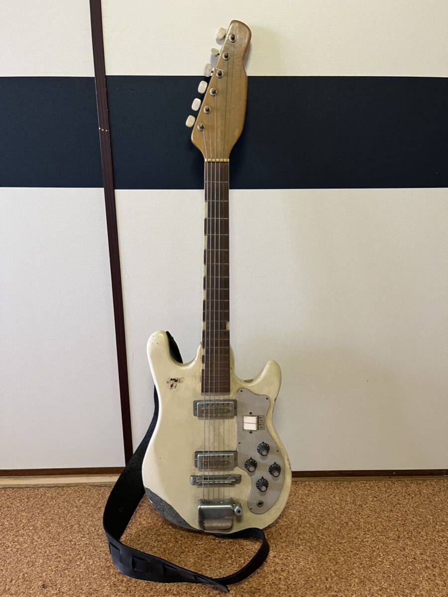 ジャンク品 Teisco テスコ エレキギター WG-2L ビザールギター 弦楽器 の画像1