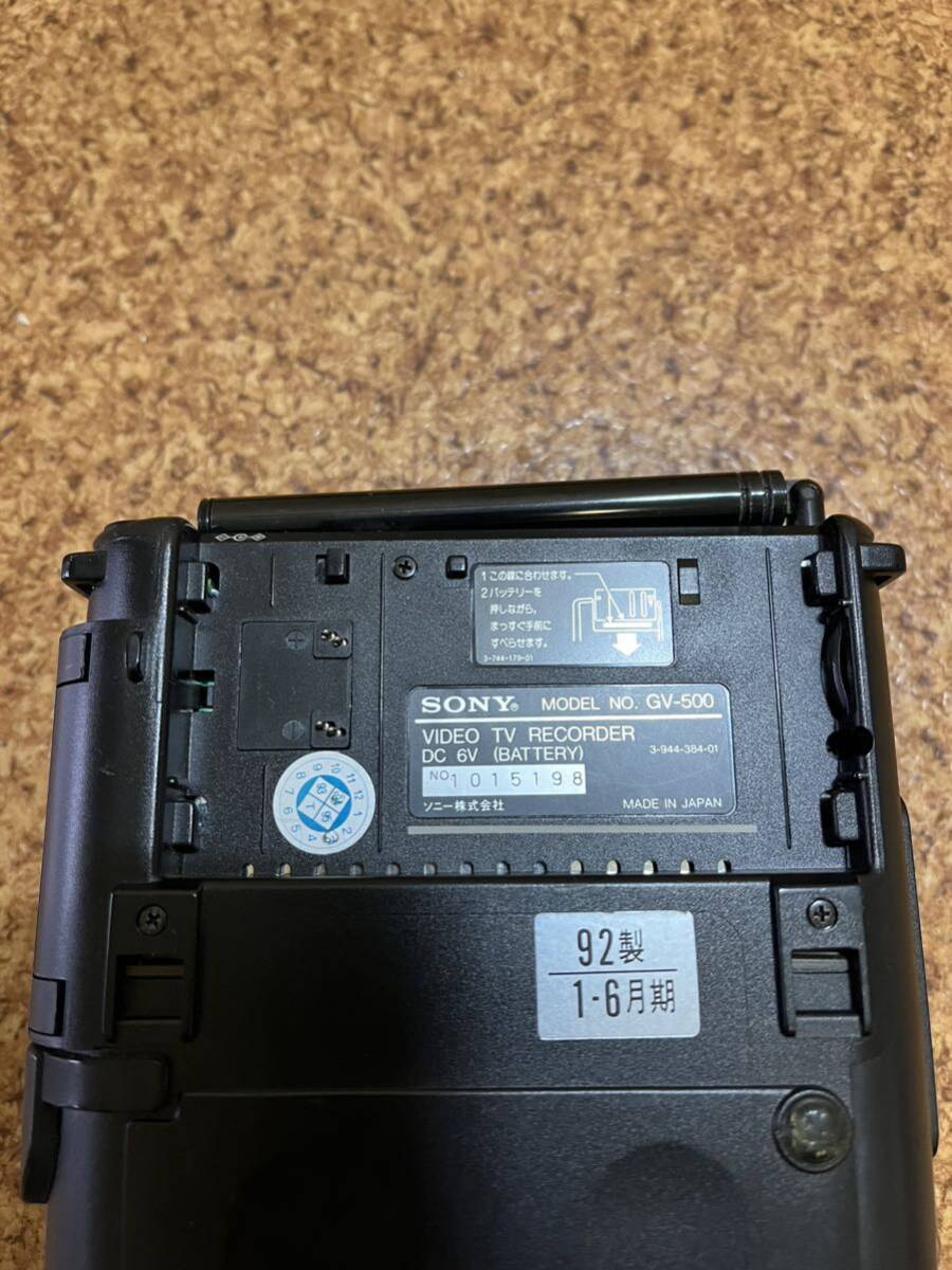 SONY ビデオ ウォークマン ポータブル ビデオデッキ GV-500 バッテリー無 動作未確認 の画像4