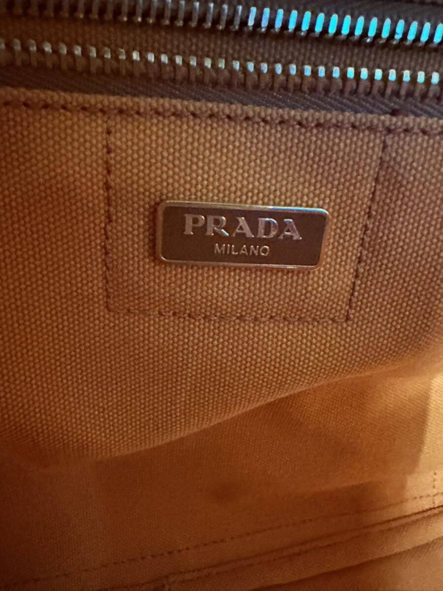 PRADA プラダ カナパ トートバッグ ハンドバッグ CANAPA オレンジ　_画像8