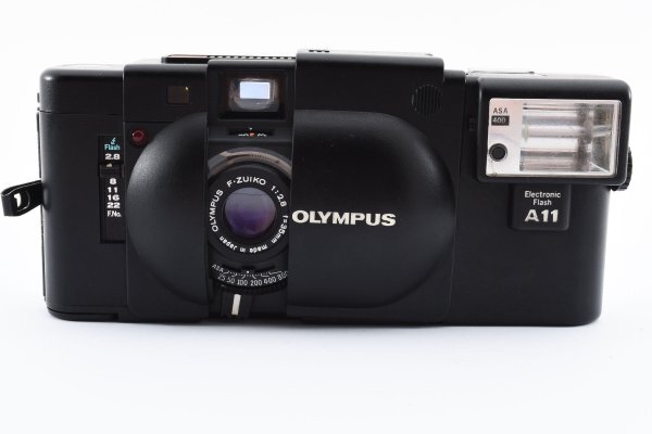 ★各部モルト張り替え済・美品★ オリンパス OLYMPUS XA+A11フラッシュユニット #14519_画像1