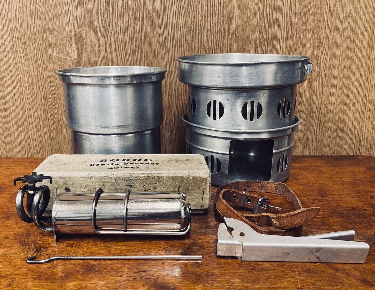 Vintage BORDE Benzin Brenner Nr.33 & Sigg cooker combo ボルドーバーナー クッカー セットの画像1