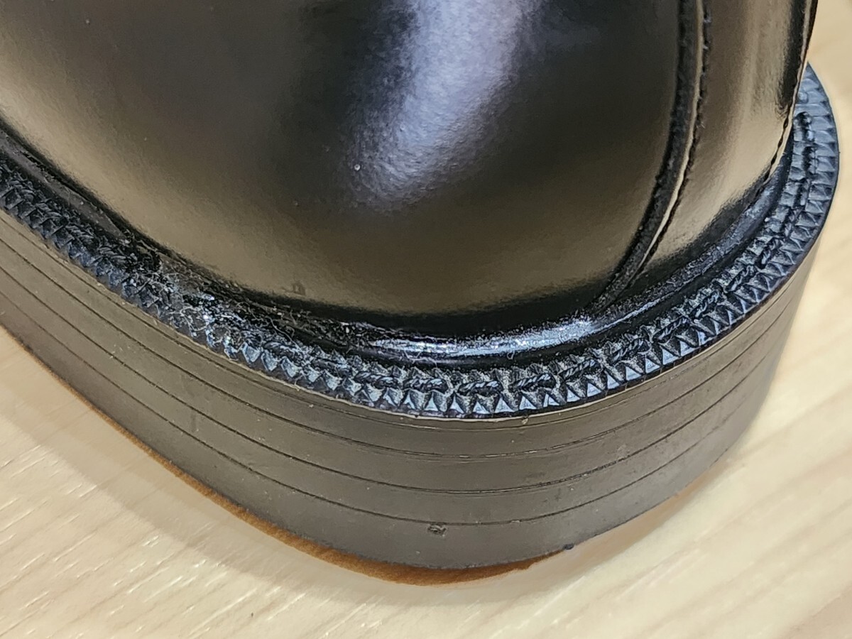 madras Vanline ビジネスシューズ 革靴 ローファー 26.5cm ブラック 黒 プレーントゥの画像8