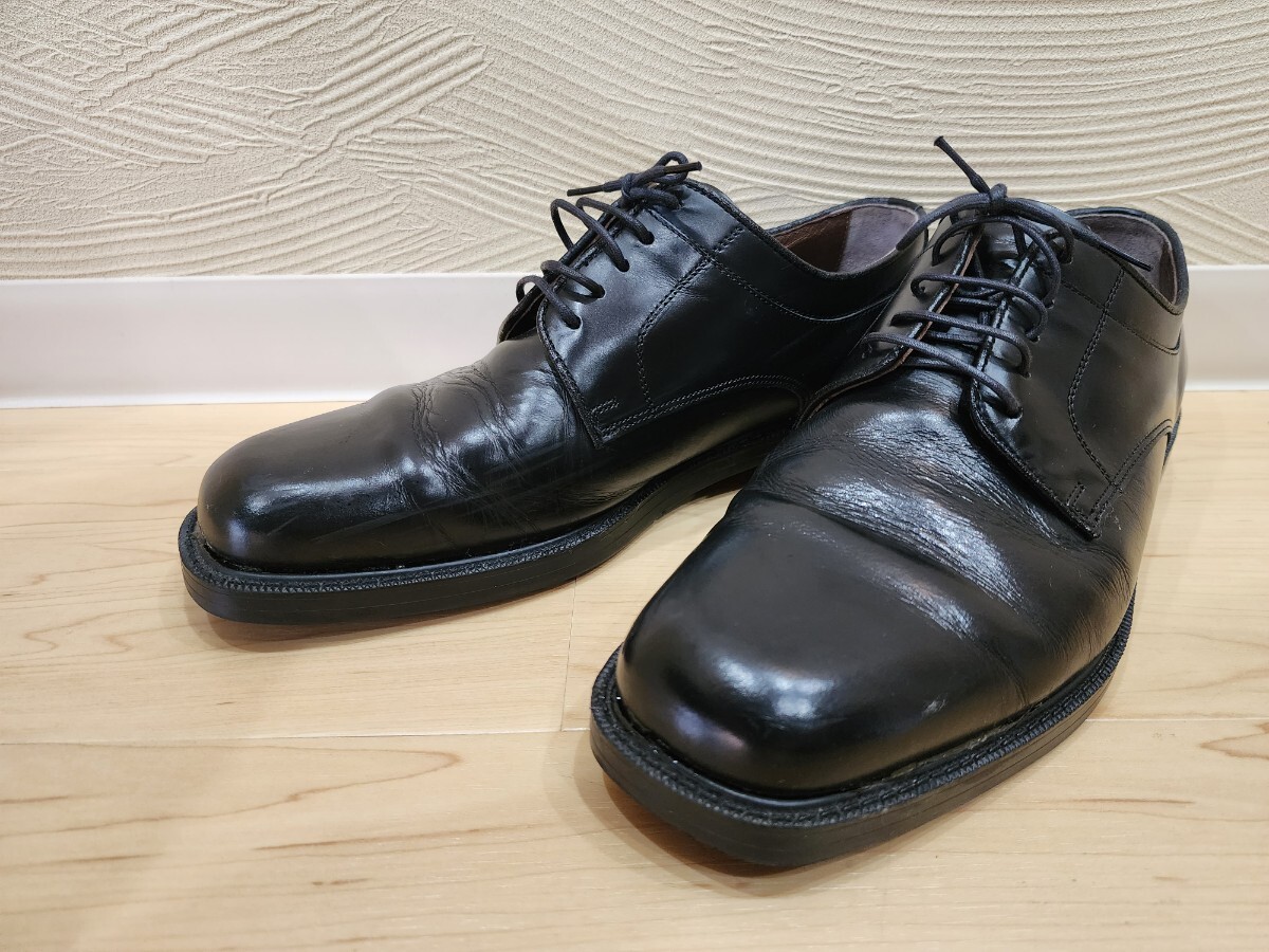 madras Vanline ビジネスシューズ 革靴 ローファー 26.5cm ブラック 黒 プレーントゥ_画像1