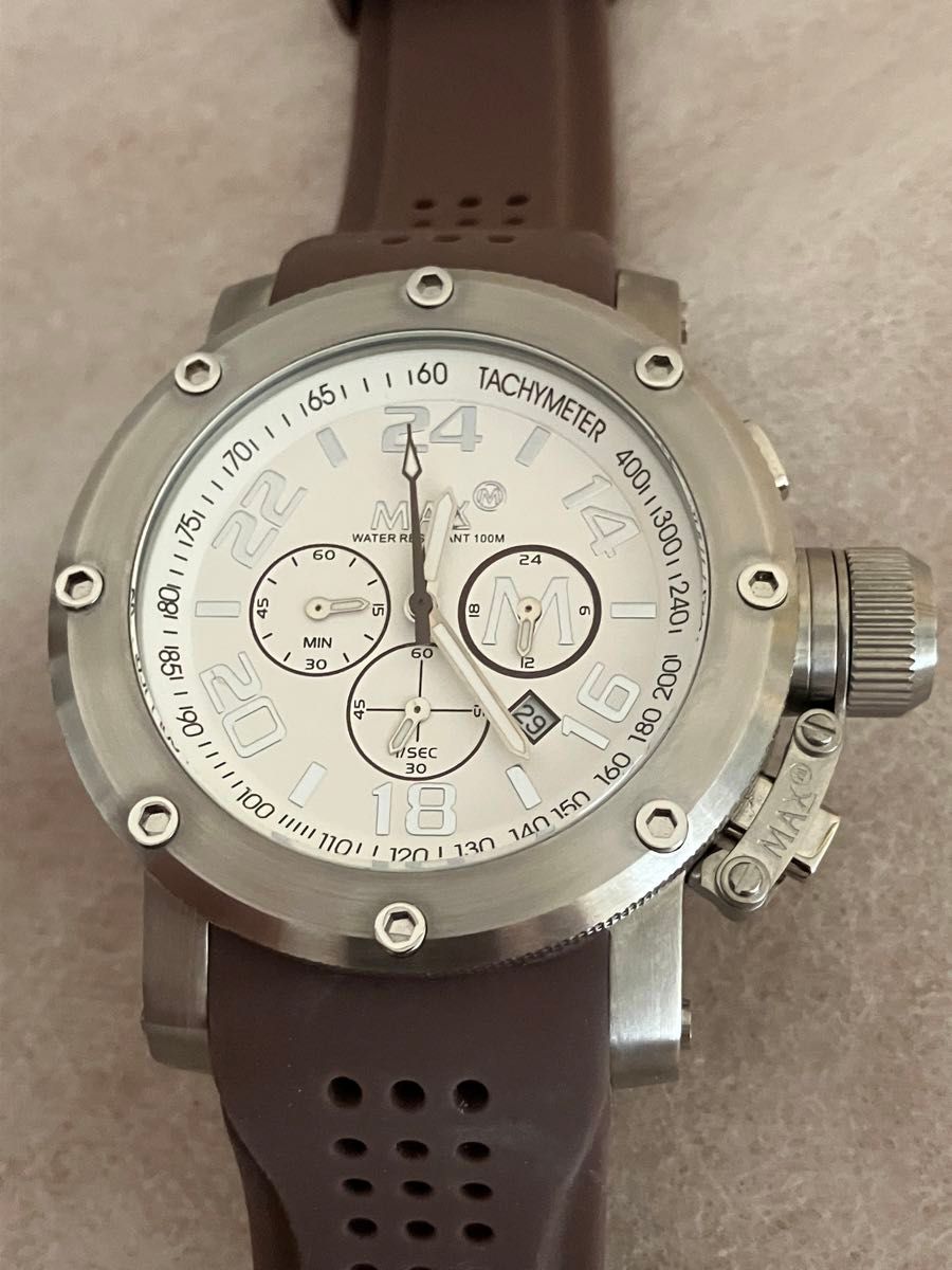 値下げ 稼働★マックス エックスエル ウォッチズ MAX XL WATCHES 10気圧防水 メンズ腕時計