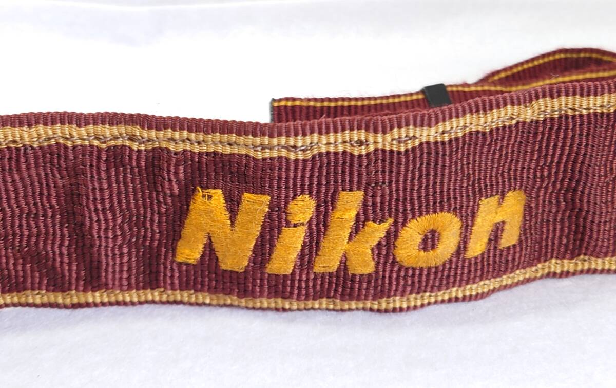 Nikon カメラ用ストラップ/刺繍文字 5cm幅　