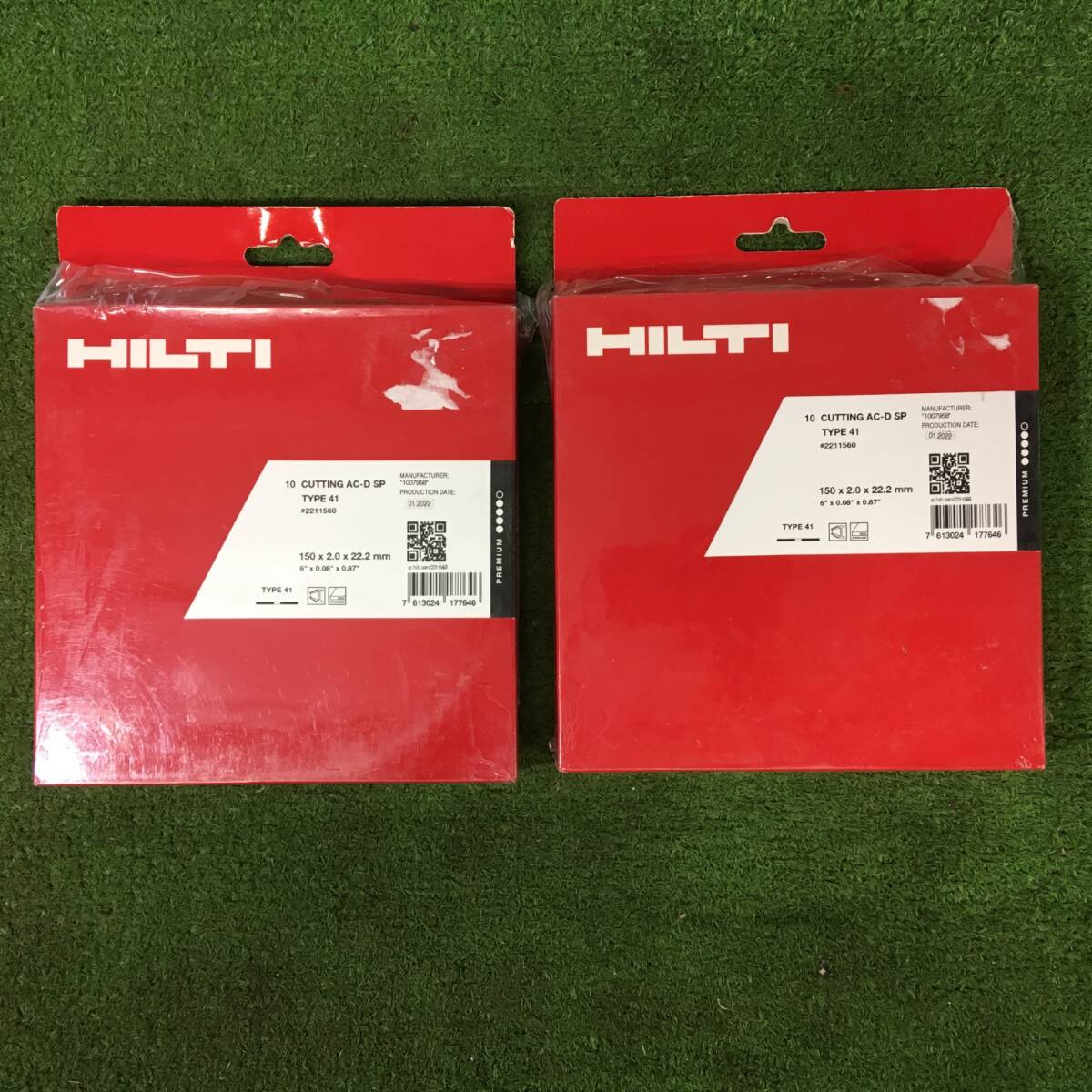 【未使用品】HILTI(ヒルティ) カッティングディスク 150×2.0×22.2 #2211560 2箱セット / IT6YX3B4VM8E