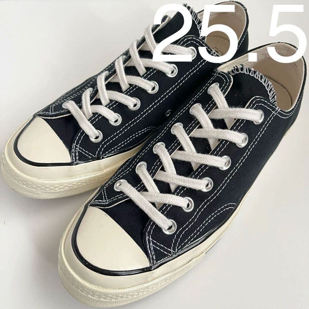 CONVERSE コンバース CHUCKTaylor チャックテイラー ct70 BLACK ブラック 黒 us7.0 25.5cmの画像1