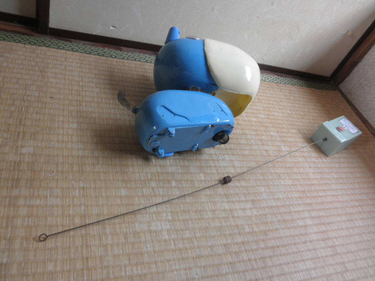  Glyco prize gift ....bru. blue junk Novelty character dog animal Showa Retro lack of equipped confection 1960 period 