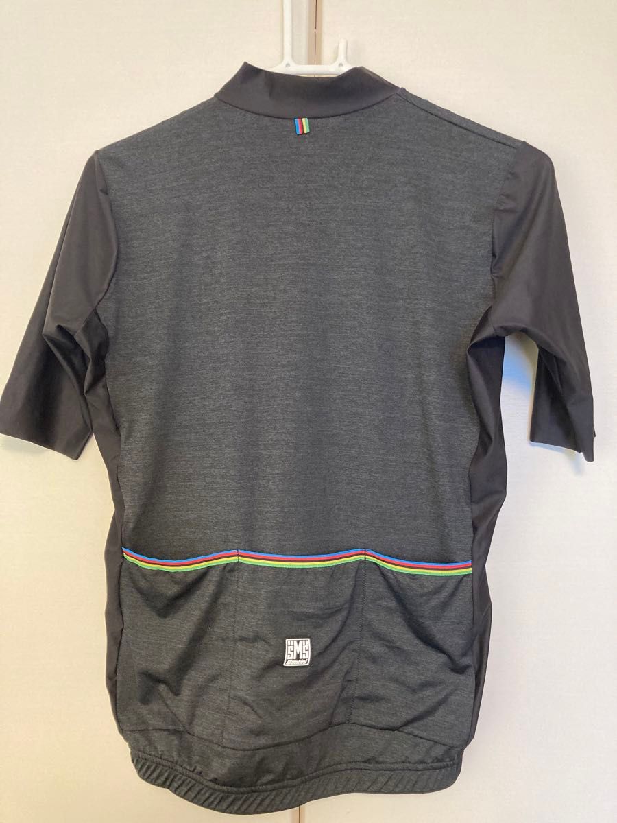 『最終値下げ』　サンティーニ santini RAINBOW TRAINING JERSEY 半袖　サイクルジャージ　黒　M