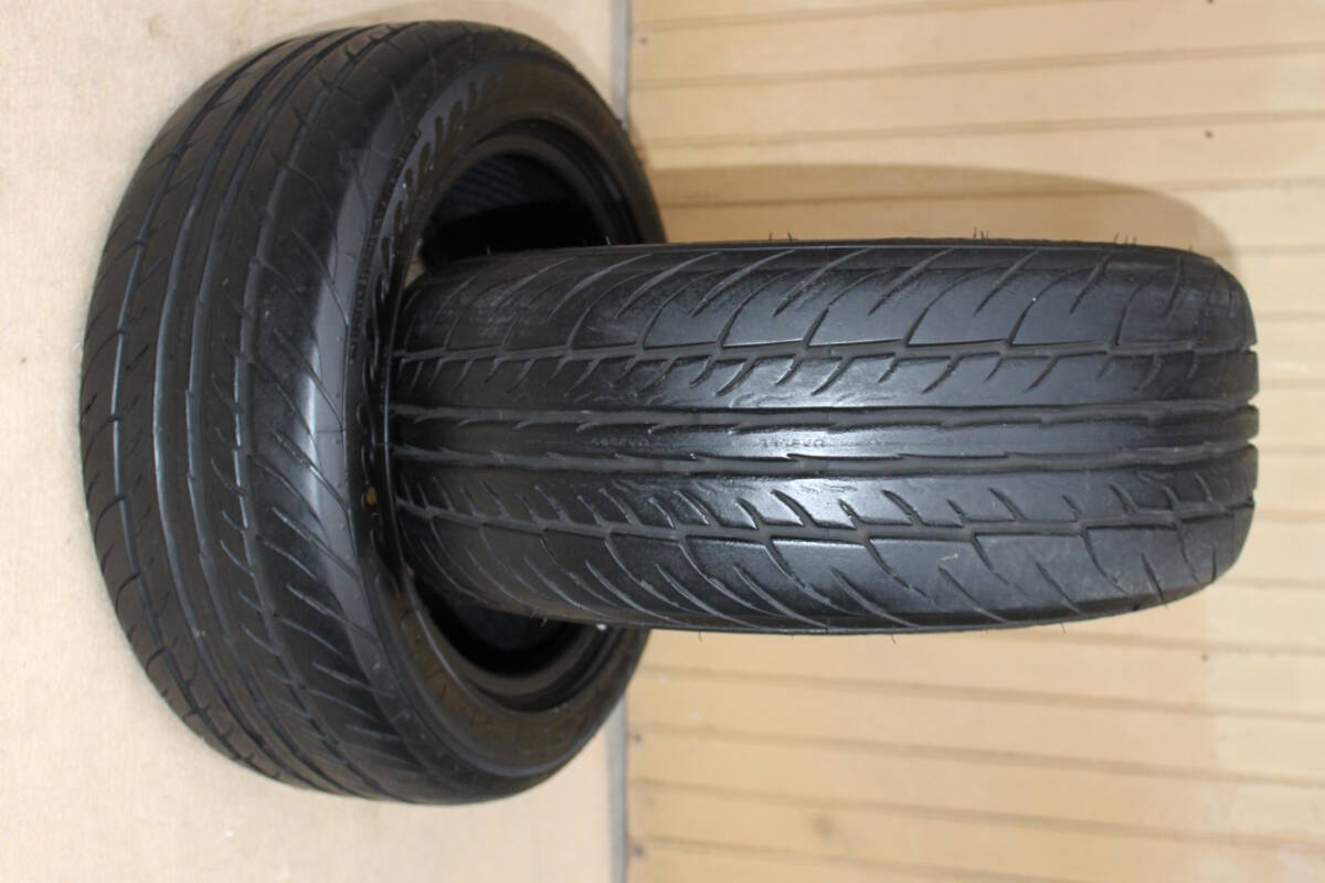 ★中古 バリ山 ファイナリスト 595エボ 195/50R15 195/50-15 82V 15インチ 夏タイヤ ２本セット 2022年製造 ドリフト サーキット AE86に★の画像10