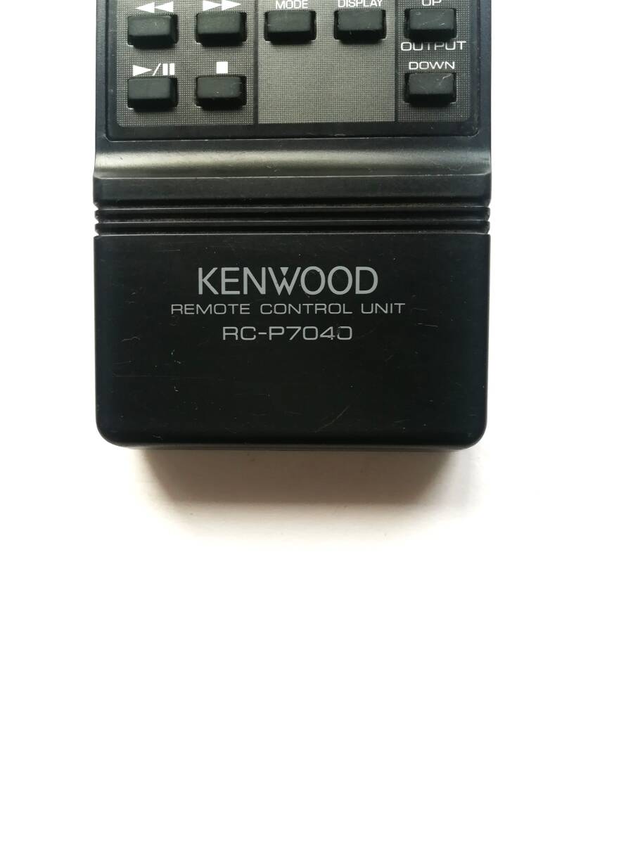  ★島kA 20 除菌・簡易清掃済 KENWOOD AUDIO リモコン RC-P7040 赤外線発光確認済☆★ の画像2