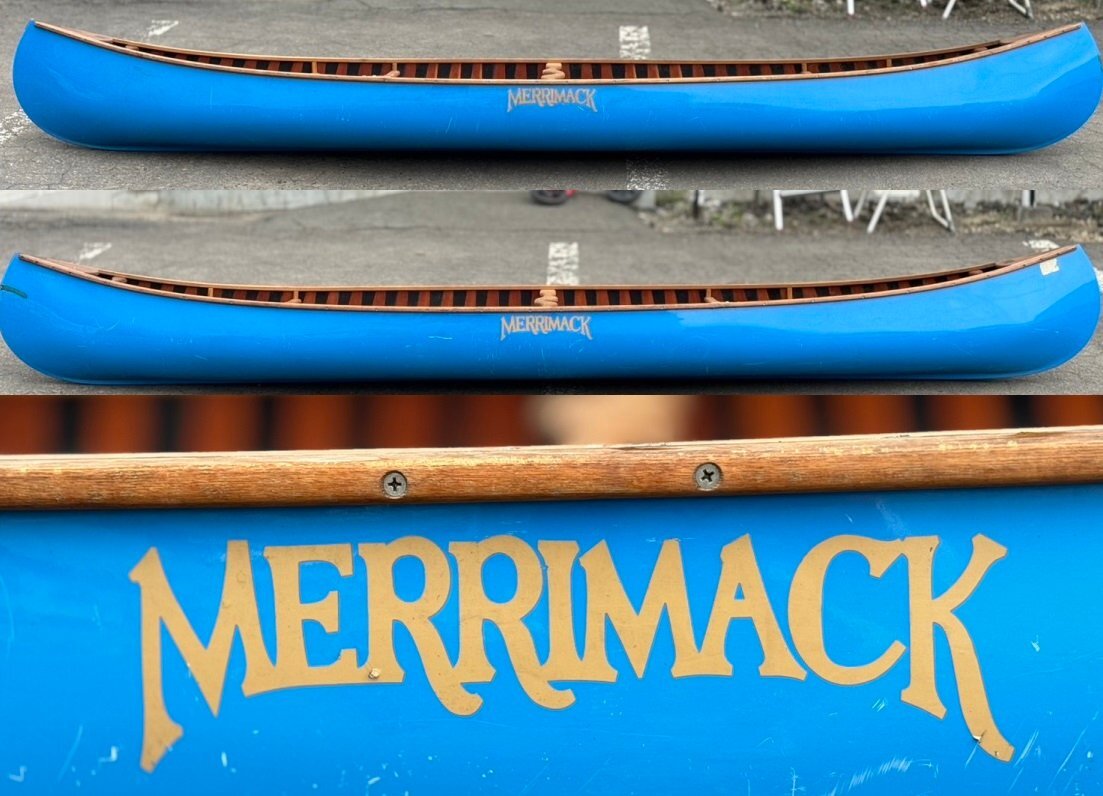 * super name goods! rare! good-looking.! MERRIMACKmeli Mac Ospley13 male Play 13 feet hand made Canadian canoe pickup limitation Sapporo 