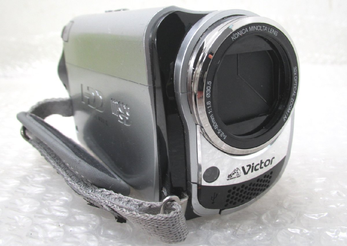 ■◆ JVC Everrio GZ-MG330 内蔵HDD30GB ビクター　ハードディスク　デジタルビデオカメラ　録画/再生ＯＫ　シルバー_画像2