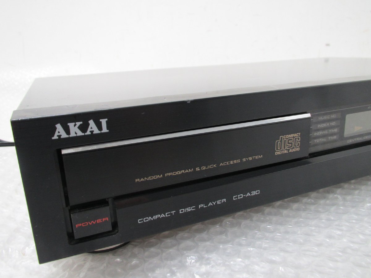 ■◆ AKAI CD-A30 アカイ ＣＤプレーヤー 動作品 日本製 赤井電機 ＣＤデッキ オーディオ の画像2
