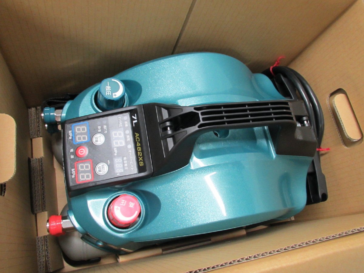 ■◆未使用 makita AC462XS マキタ 高圧/常圧両用 エアコンプレッサ 青 46Ｌ気圧 7Ｌタンク 低振動 低騒音の画像3