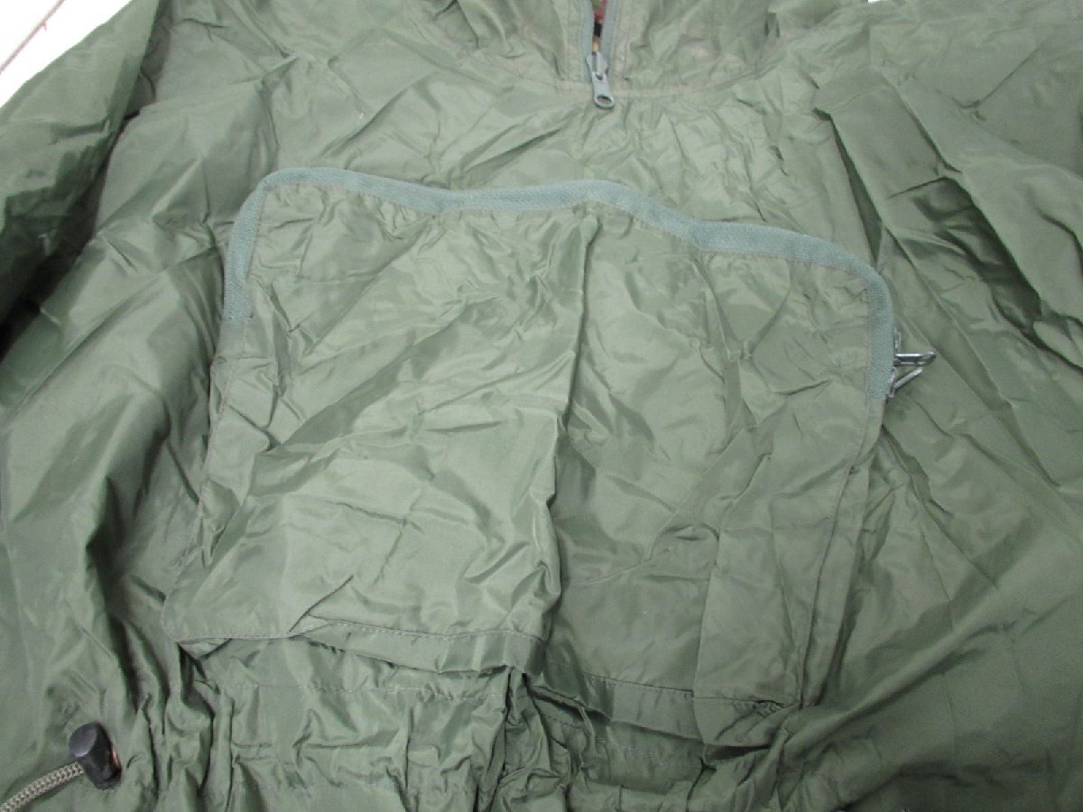 #* Ground Self-Defense Force PX poncho rain . pouch attaching nylon camouflage / olive reversible military field fixtures 