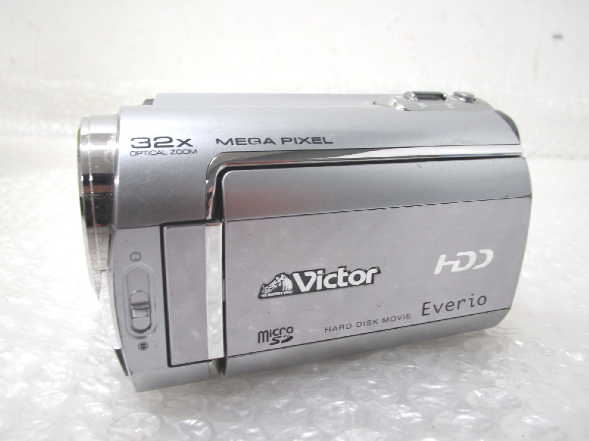 ■◆ JVC Everrio GZ-MG330 内蔵HDD30GB ビクター ハードディスク デジタルビデオカメラ 録画/再生ＯＫ シルバーの画像7