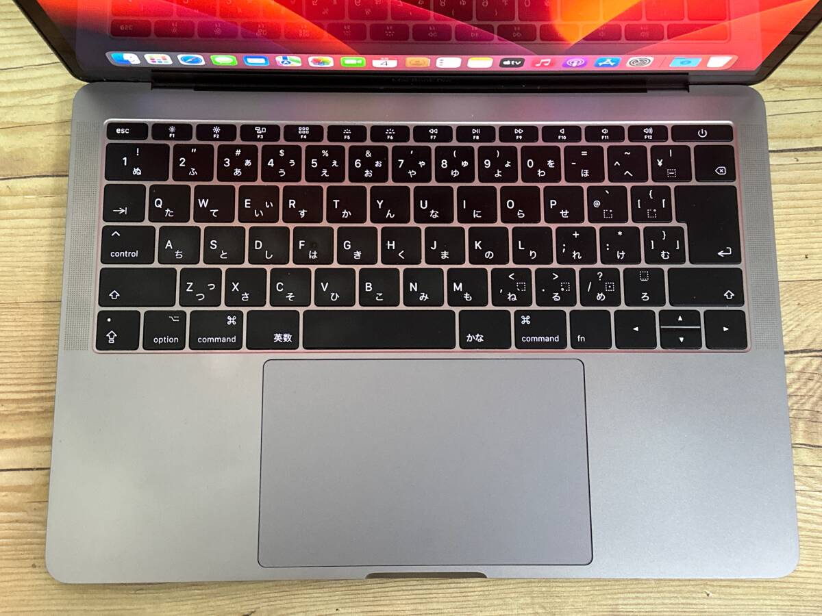 【動作OK♪】MacBook Pro 2017 A1708[Core i7 7660U 2.5GHz/RAM:16GB/SSD:256GB/13.3インチ]Ventura スペースグレー 動作品 ※ジャンク扱いの画像2