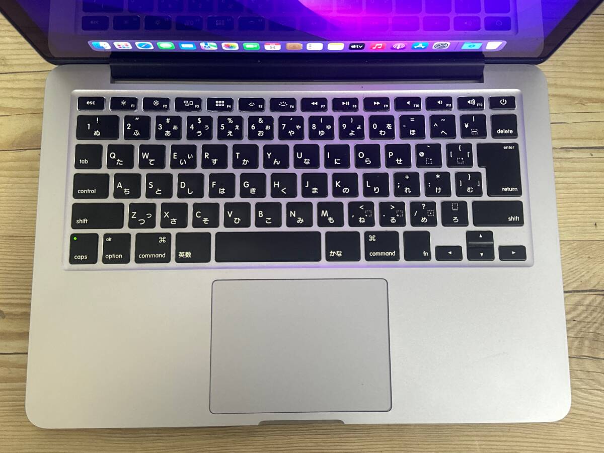 【美品♪】MacBook Pro 2015 Retina (MF839J/A)[Core i5(5257U)2.7Ghz/RAM:8GB/SSD:128GB/13.3インチ]Montery 動作品_画像2