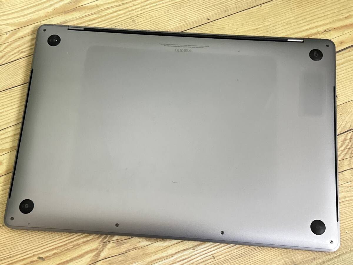 【動作OK品♪】Apple MacBook Pro 2019[Core i9 9880H 2.3GHz/RAM:16GB/SSD:1024GB/15.4インチ]MacOS Ventura スペースグレー 動作品の画像5