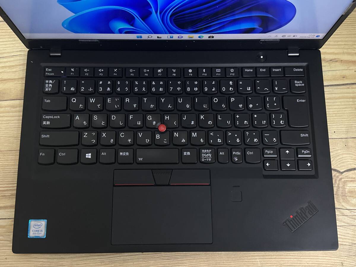 【良品♪】Lenovo ThinkPad X1 Carbon [8世代 Core i5(8250U) 1.6GHz/RAM:8GB/SSD:256GB/14インチ]Windowsd 11 動作品の画像2