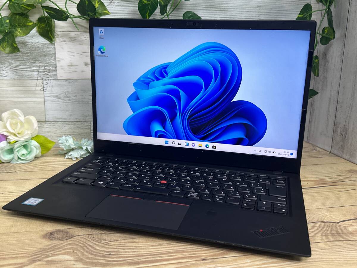 【良品♪】Lenovo ThinkPad X1 Carbon [8世代 Core i5(8250U) 1.6GHz/RAM:8GB/SSD:256GB/14インチ]Windowsd 11 動作品の画像1