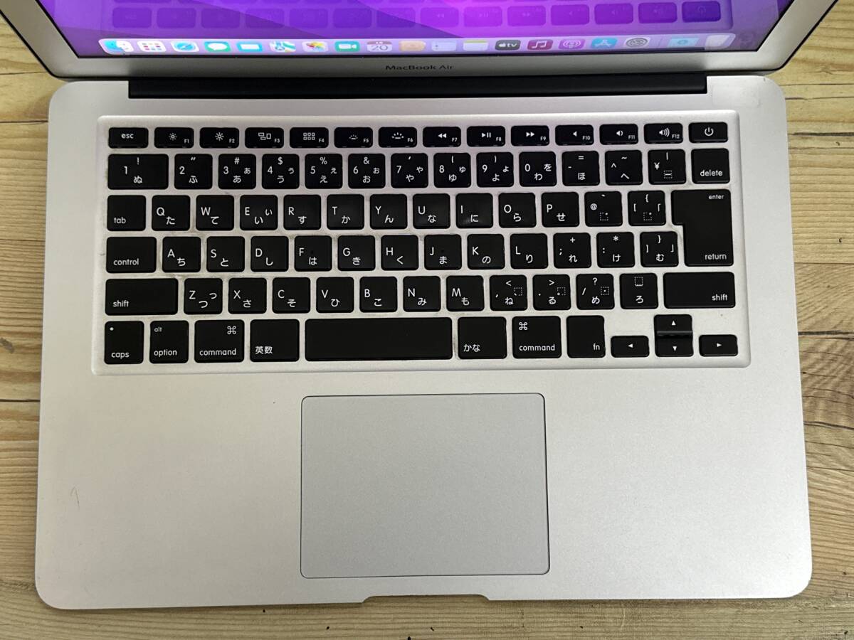 【動作OK♪】MacBook Air 2015 A1466[Core i5(5250U)1.6Ghz/RAM:4GB/SSD:128GB/13インチ]Catalina インストール済 動作品の画像2