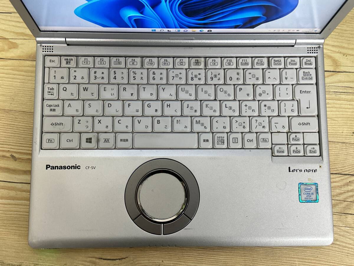 【動作OK♪】Panasonic Let's note CF-SV7[Core i5 8350 1.7GHz/RAM:8GB/SSD:256GB/12.1インチ]Windows 11 動作品の画像2