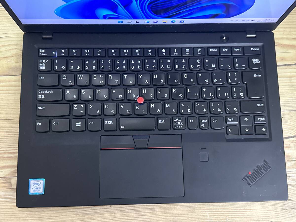 【良品♪】Lenovo ThinkPad X1 Carbon [8世代 Core i5(8250U) 1.6GHz/RAM:8GB/SSD:256GB/14インチ]Windowsd 11 動作品の画像2