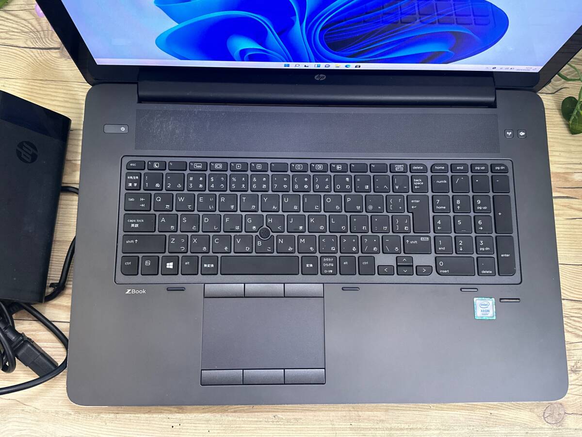 HP ZBook 17 G4 Mobile Workstation[Xeon E3-1535Mv6 3.1GHz/RAM32GB/SSD:512GB/17.3インチ/Quadro P5000]Win11 ※ジャンク扱い の画像2