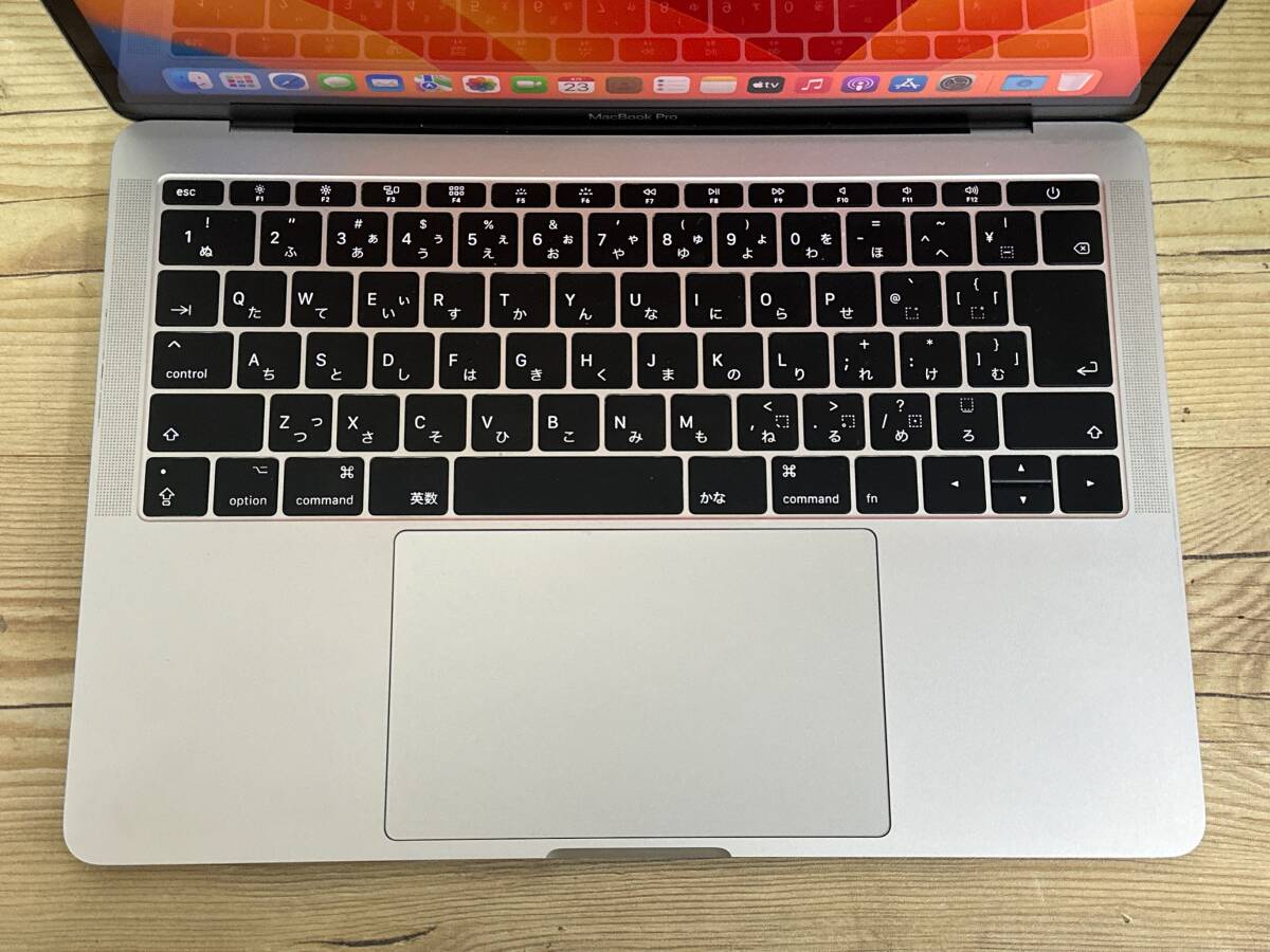 【動作OK♪】MacBook Pro 2017 A1708[Core i7 7660U 2.5GHz/RAM:16GB/SSD:512GB/13.3インチ]Ventura シルバー 動作品 の画像2