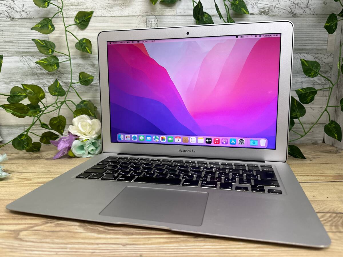 【動作OK♪】MacBook Air 2015 A1466[Core i5(5250U)1.6Ghz/RAM:4GB/SSD:128GB/13インチ]Catalina インストール済 動作品　_画像1