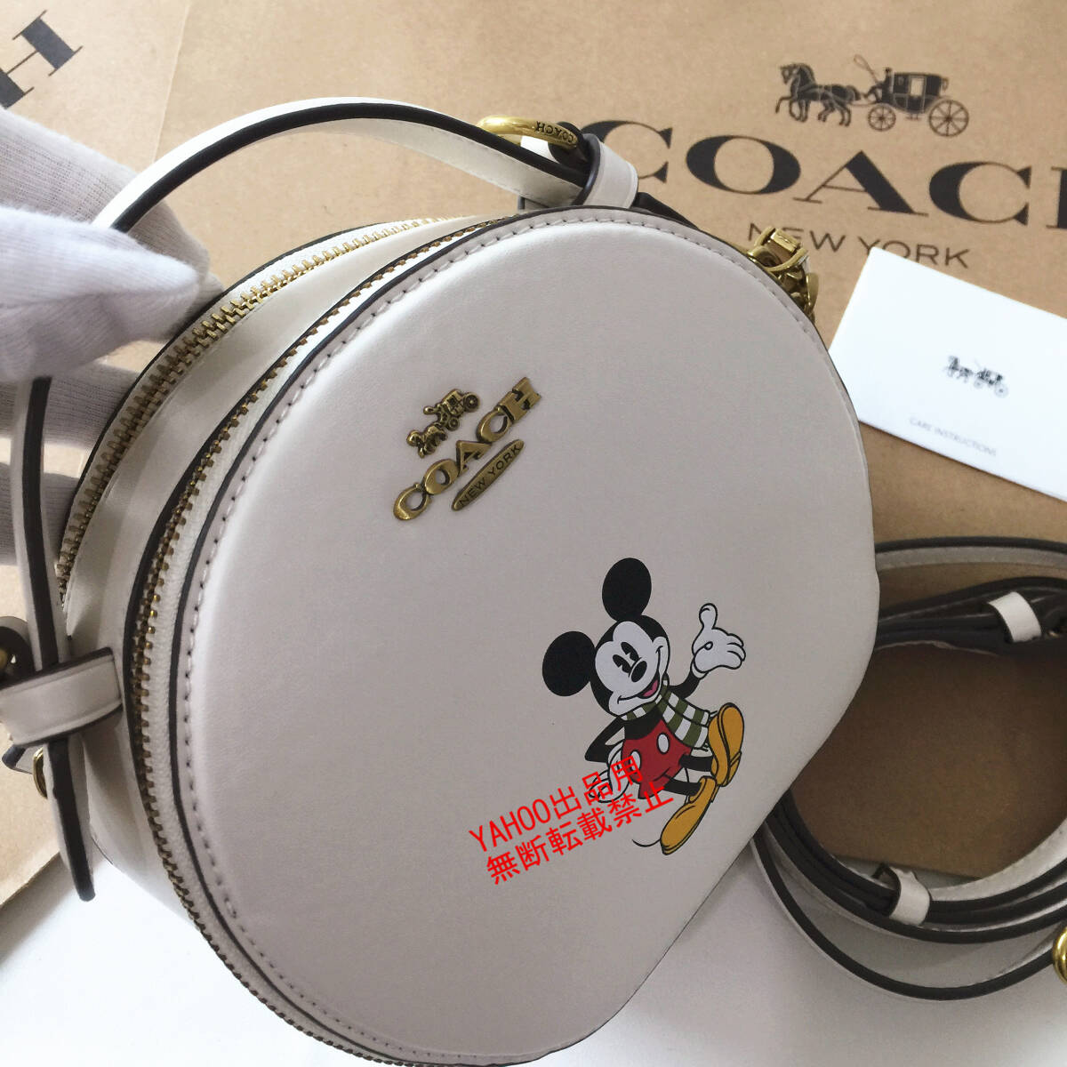 ★COACHバッグ★コーチ CM856 ショルダーバッグ COACH X DISNEY コラボ ミッキーマウス クロスボディー レディースバッグ アウトレット品の画像7