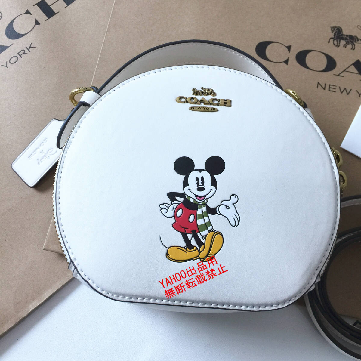 ★COACHバッグ★コーチ CM856 ショルダーバッグ COACH X DISNEY コラボ ミッキーマウス クロスボディー レディースバッグ アウトレット品_画像2