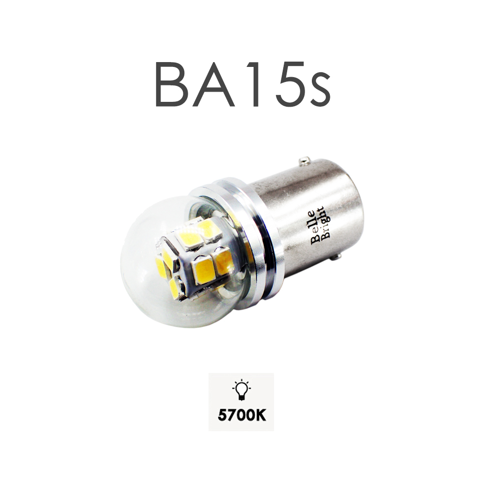 1年保証 BA15s LEDバルブ 1個 -Natural White BL211- G18 Lumileds採用 白 バックランプ ナンバー灯 ルームランプ_画像2