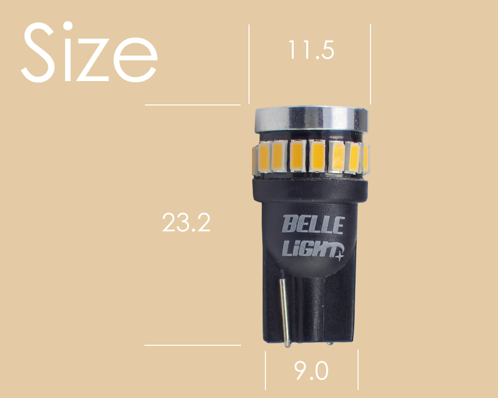 2個 T10 LED 白に飽きた方へ 電球色 拡散24連 暖白色 温白色 ポジション ナンバー灯 3014チップ ウォームホワイト EX032代引き可の画像3