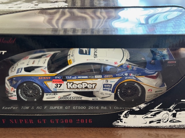 エブロ 1/18 EBBRO SUPER GT GT500 2016 Rd.1 Okayama KeePer TOM'S RCF No.37 81079の画像2