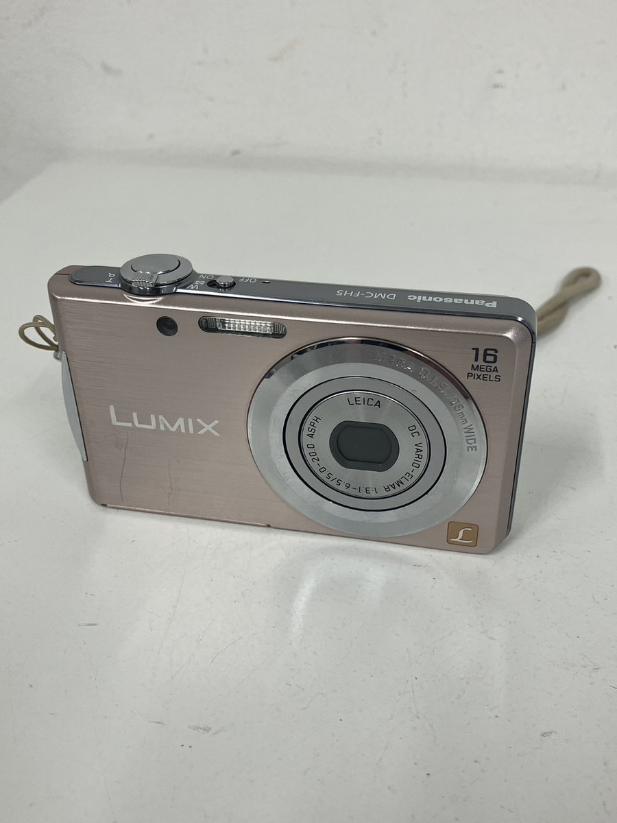 100円～◎Panasonic パナソニック LUMIX DMC-FH5 コンパクトデジタルカメラ バッテリー 充電器付属 ピンクゴールド カメラ ジャンク品の画像1