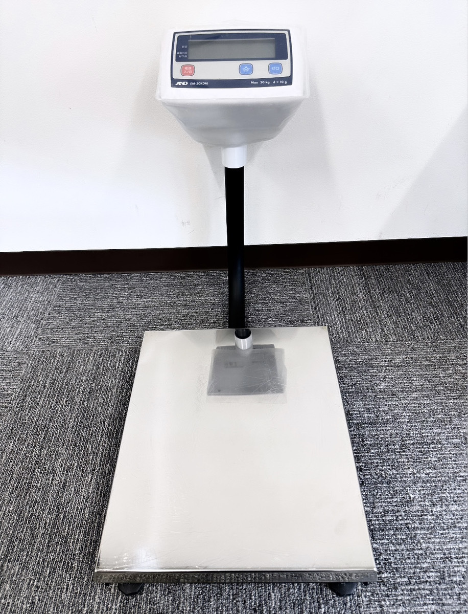 100 jpy ~*A&D agriculture oriented digital pcs measuring 30Kg EM-30KDMe-* and *tei measurement plate :300×350mm agriculture for pcs total .[ Sapporo city direct receipt . possibility ]