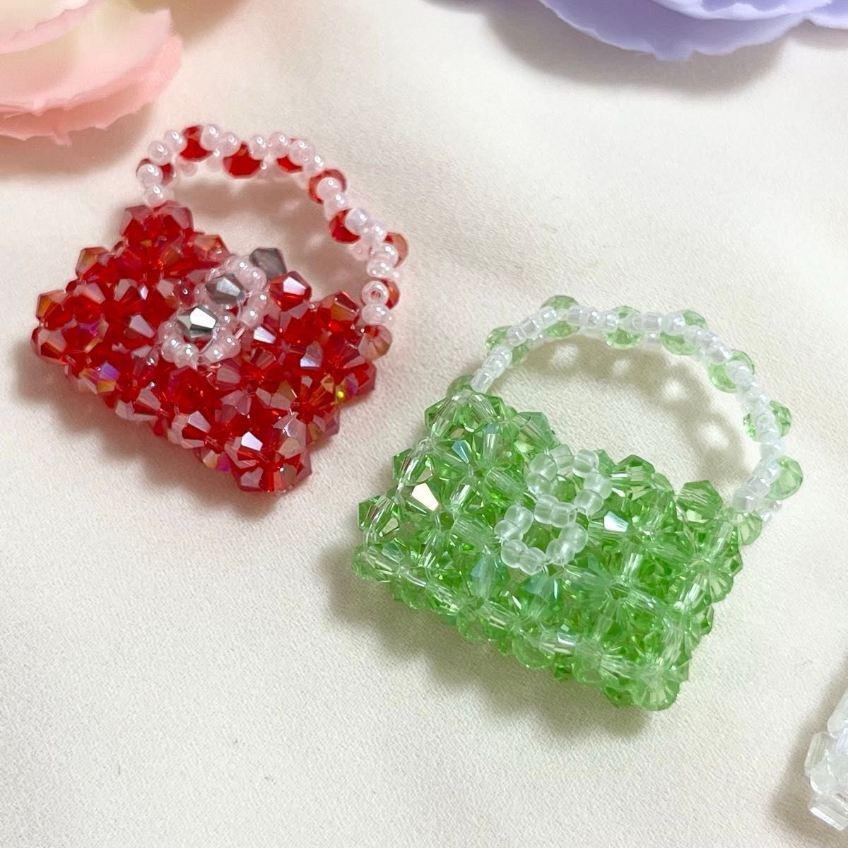 ミニチュアビーズバッグ3個セット②ミニミニバッグ|Yahoo ミニチュアビーズバッグ3個セット②ミニミニバッグ|Yahoo