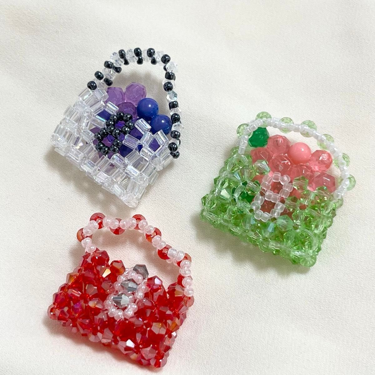 ミニチュアビーズバッグ3個セット②ミニミニバッグ|Yahoo ミニチュアビーズバッグ3個セット②ミニミニバッグ|Yahoo