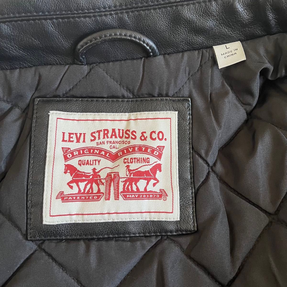 Levi's リーバイス レザージャケット キルティング A-2 ブラック Levi's リーバイス レザージャケット キルティング A-2 ブラック