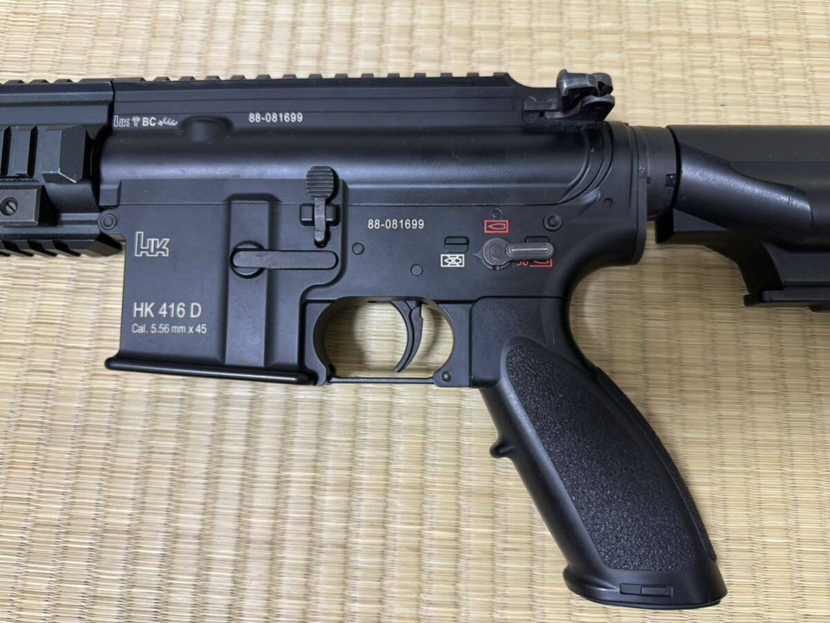  следующего поколения электрооружие Tokyo Marui HK416D рабочее состояние подтверждено PTS производства PMAG 6шт.@SUREFIRE модель лампа светодиодной подсветки копия ki kun зарядное устройство аккумулятор приложен 