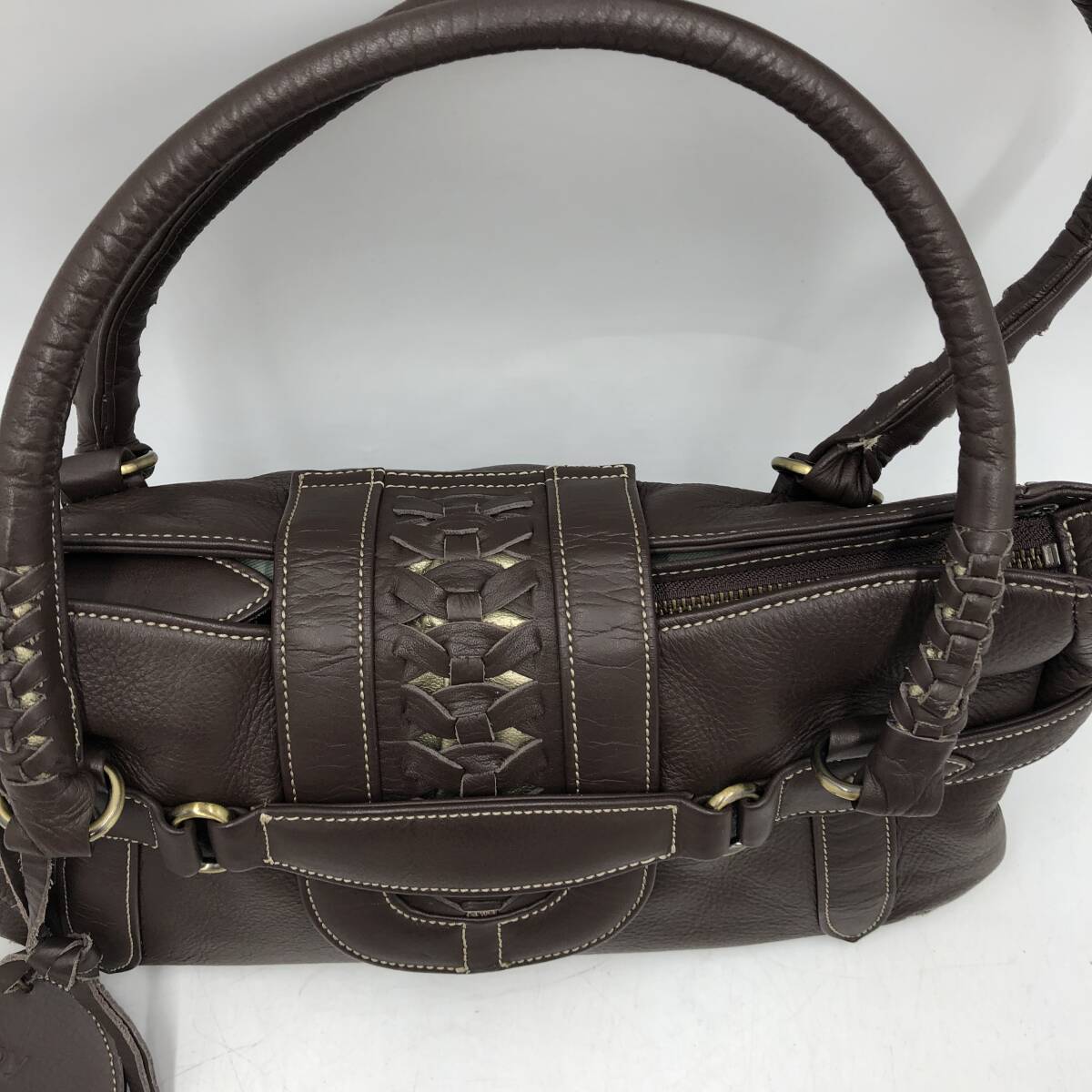 【中古品】★ungaro/ウンガロ★ハンドバッグ　ブラウン　レディース　レトロ　DH017X294HA_画像3