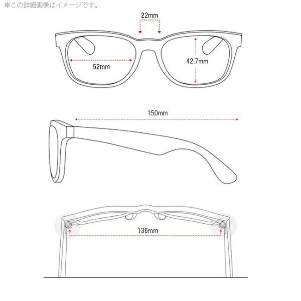 レイバン Ray-Ban RB2140F 901 64 52 オリジナル ウェイファーラー ウ ォッシュド レンズ/ローブリッジ/ドライブ/アウトドア/サングラス_画像7