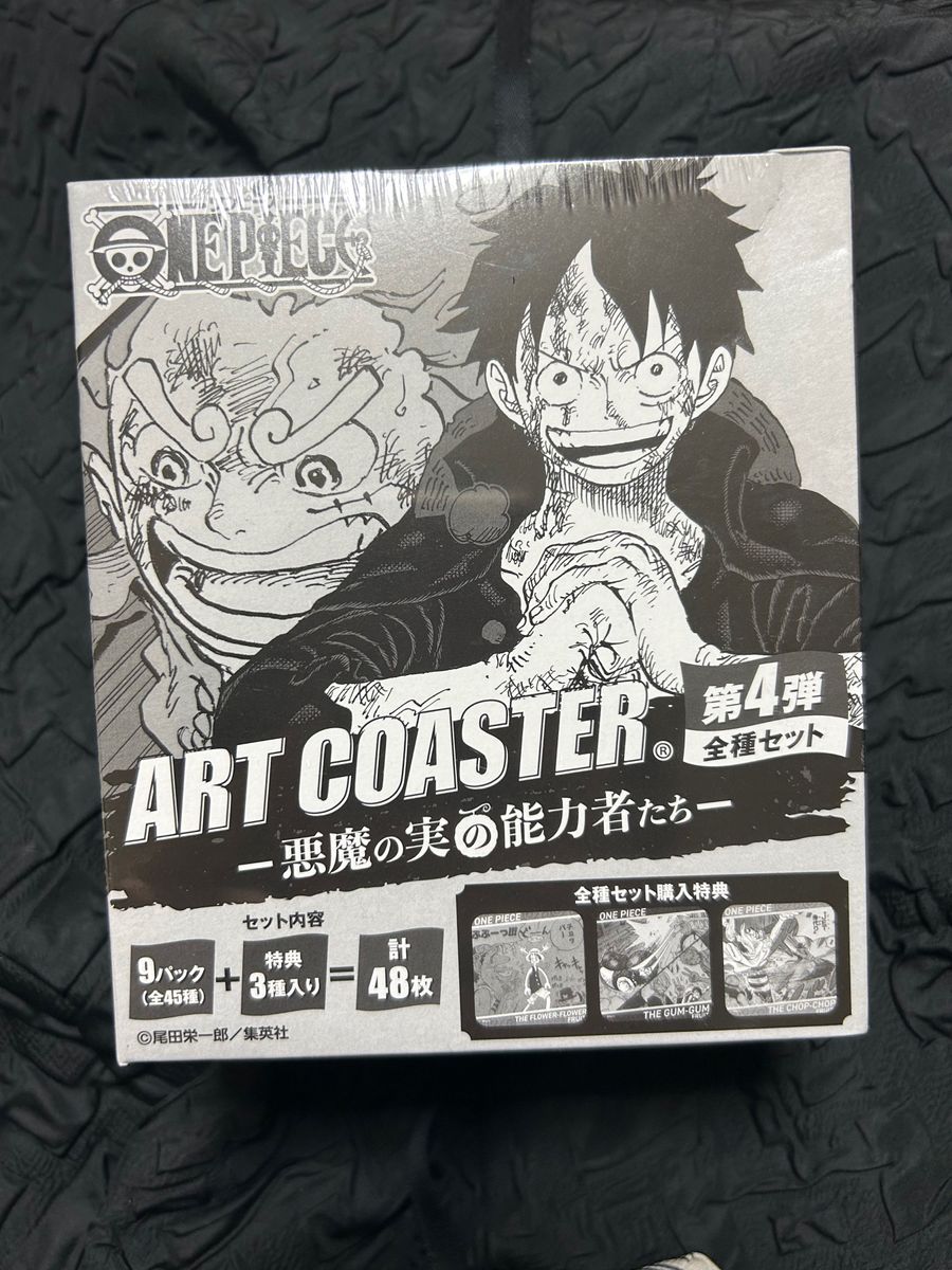 未開封新品 ONE PIECE ワンピースアートコースター 第4弾悪魔の実の能力者たち 1BOX 特典付き