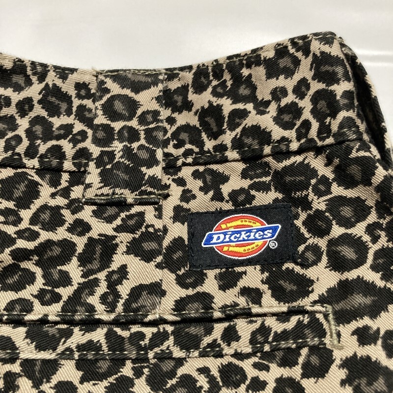 Dickies★希少★ルード&ロック★レオパード クロップド 7分丈ワークパンツ チノパン 裾ダブル アニマル ヒョウ柄 30 ディッキーズの画像7