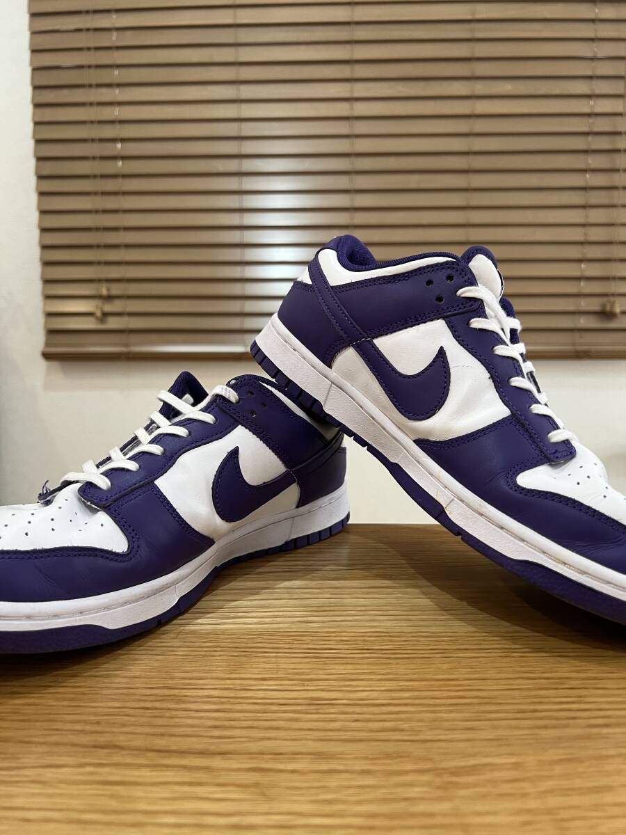 Nike Dunk Low Retro Championship Court Purple ナイキ ダンク ロー チャンピオンシップ コートパープル US10 28㎝の画像6