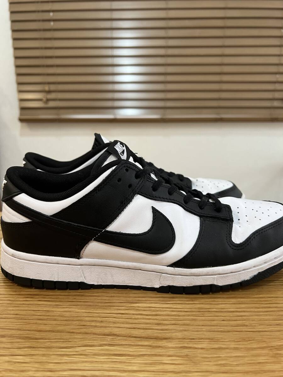  NIKE ナイキ DUNK LOW RETRO PANDA ダンク ロー レトロ パンダ 黒 白 DD1391-100 ローカットスニーカー 28.0cm US10 ホワイト ブラックの画像2