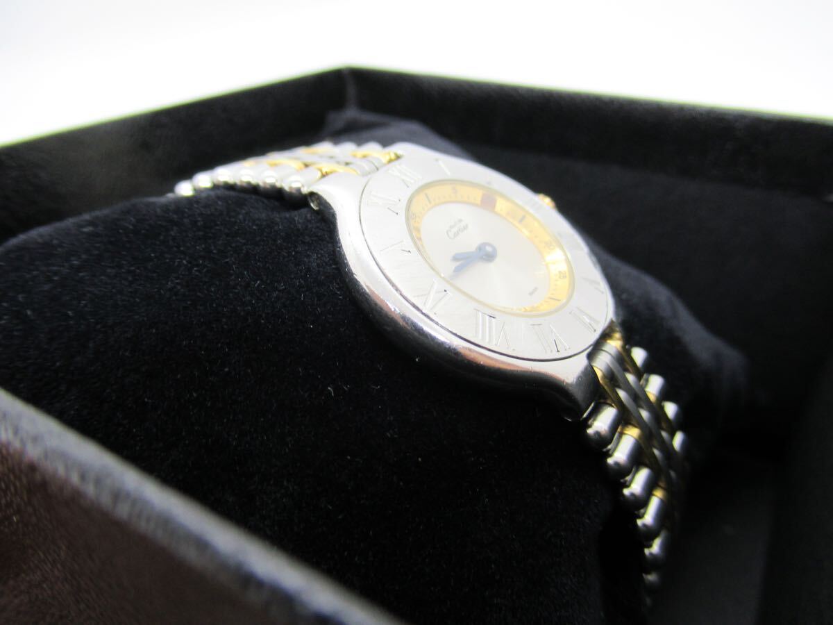 Cartier カルティエ マスト21 腕時計 クォーツ 2針 1340 レディース腕時計の画像3
